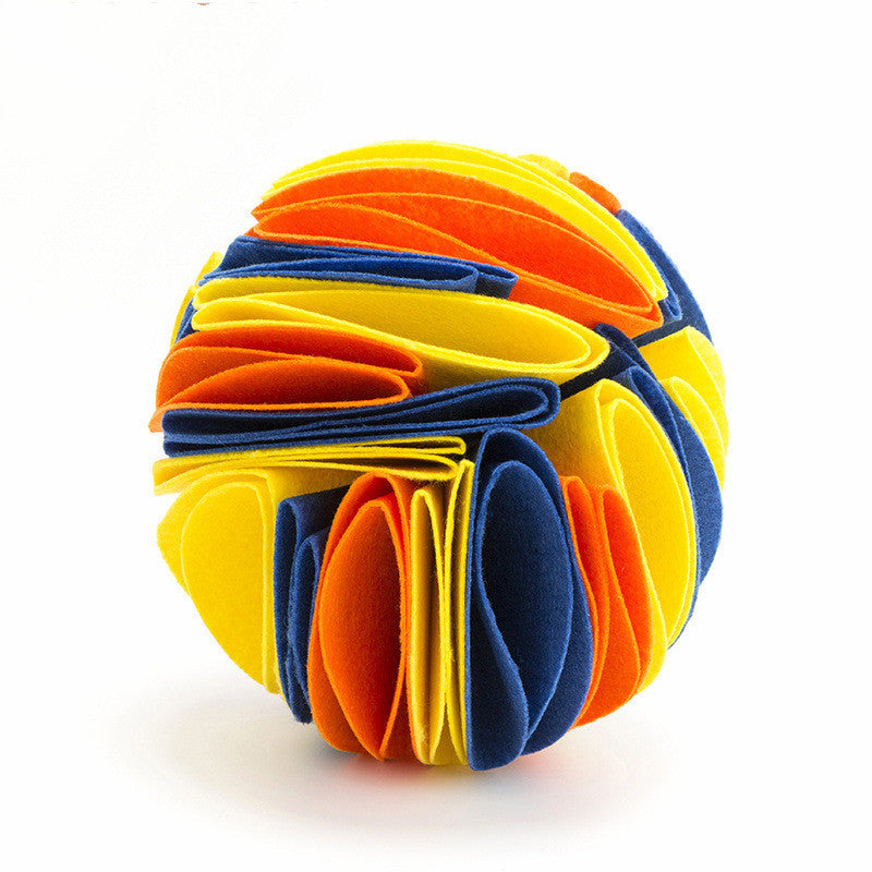 Felt sniffing ball, multicolor